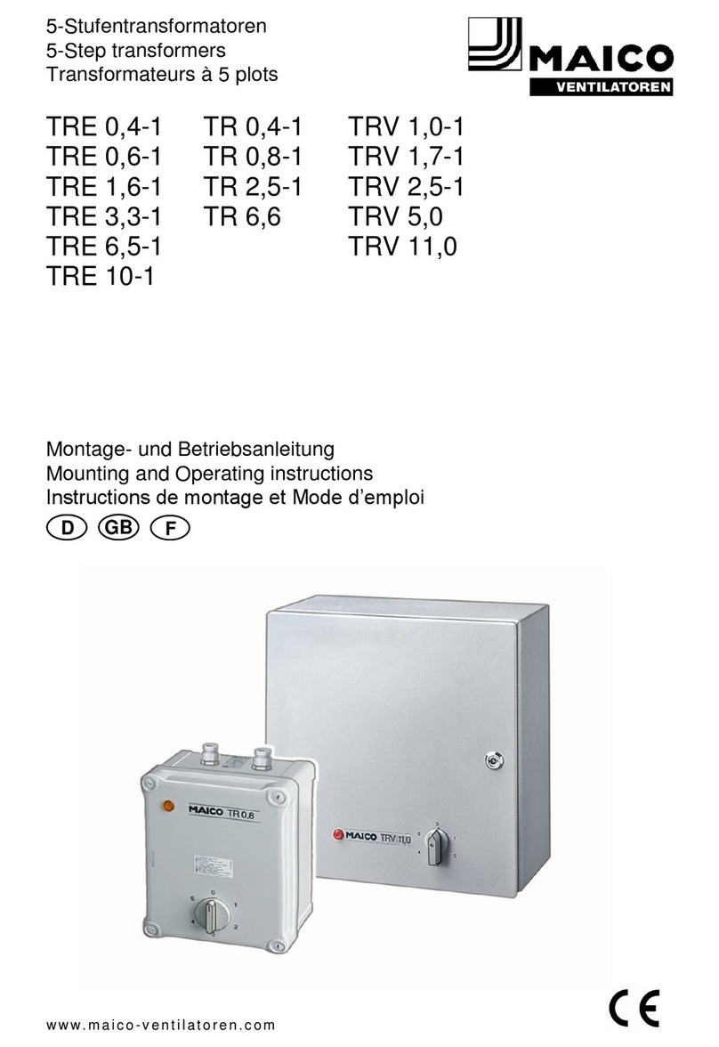 Maico TRE 0,4-1 Service manual