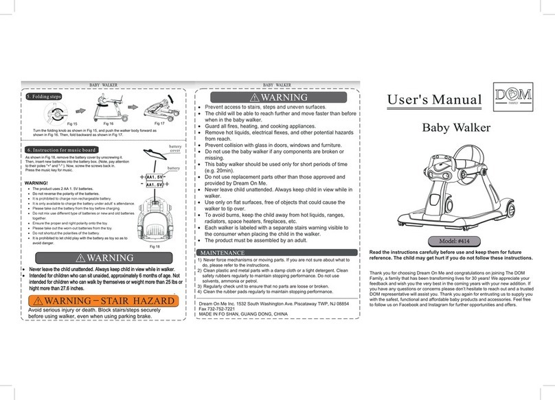 Dream On Me 414 user manual
