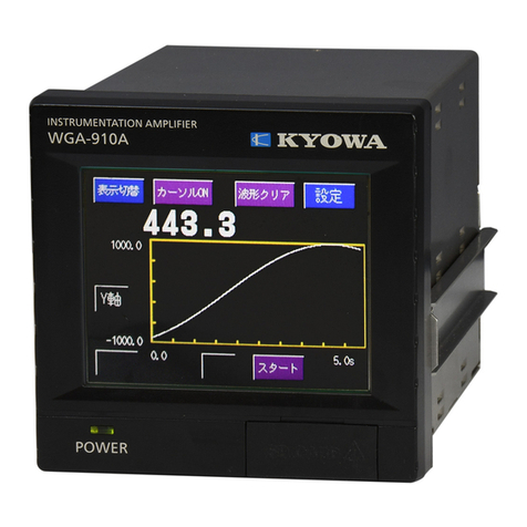 KYOWA WGA-910A Series instruction manual