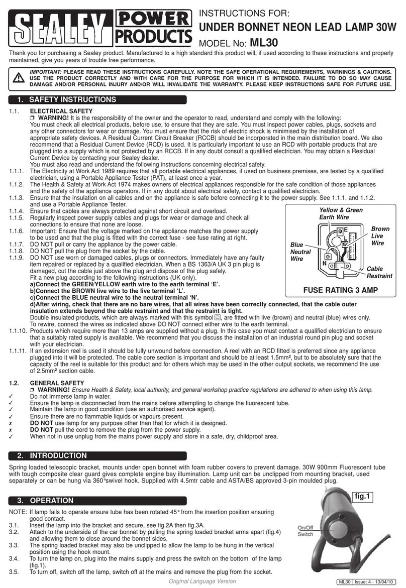 Sealey ML30 instructions