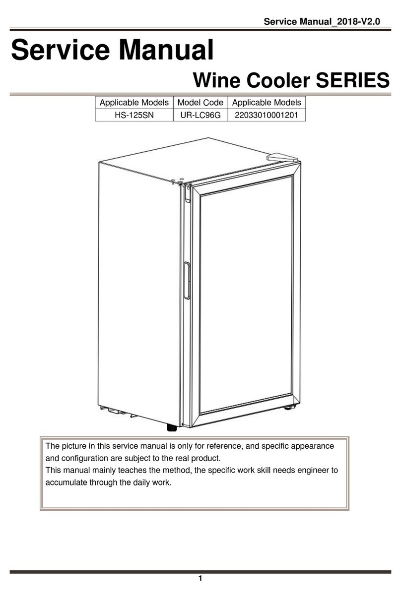Midea Wine Cooler Series User manual