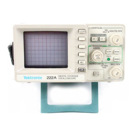 Tektronix 222 User manual