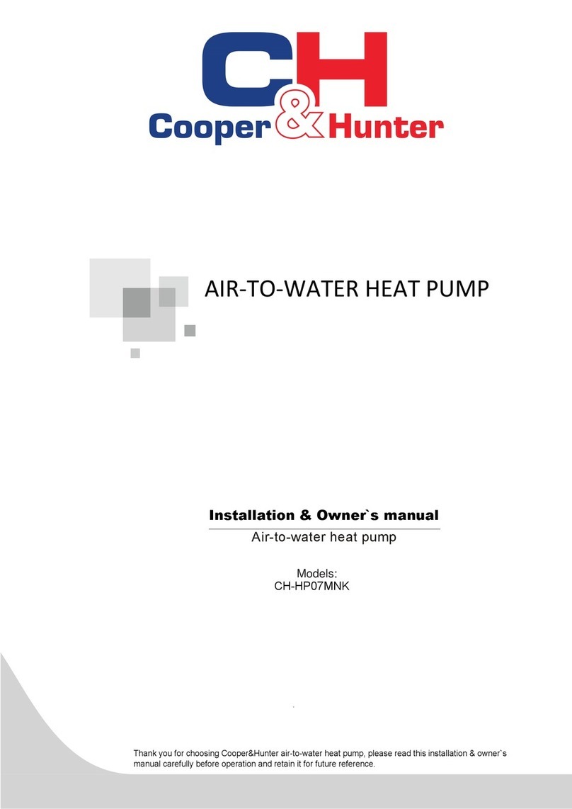 Cooper & Hunter CH-HP07MNK Installation & owner's manual