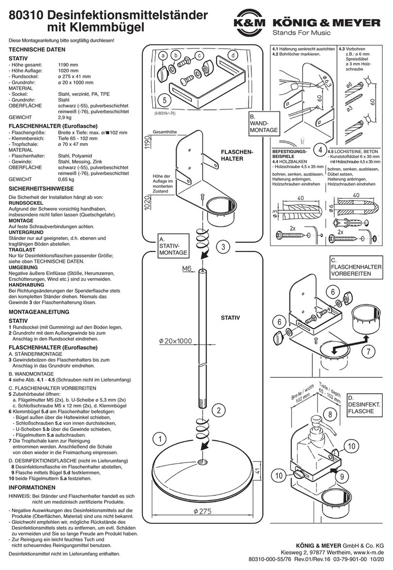 Konig & Meyer 80310 User manual