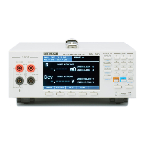 Kikusui BIM1000 Series user manual
