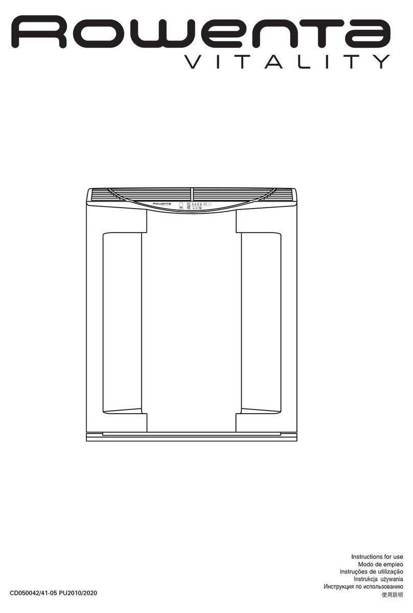 Rowenta VITALITY PURIF PU2010 User manual