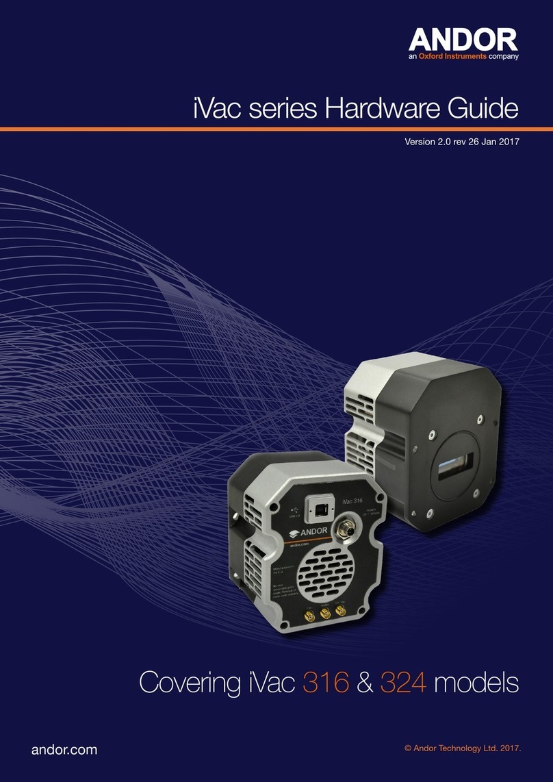 Oxford Instruments ANDOR iVac Series Installation instructions