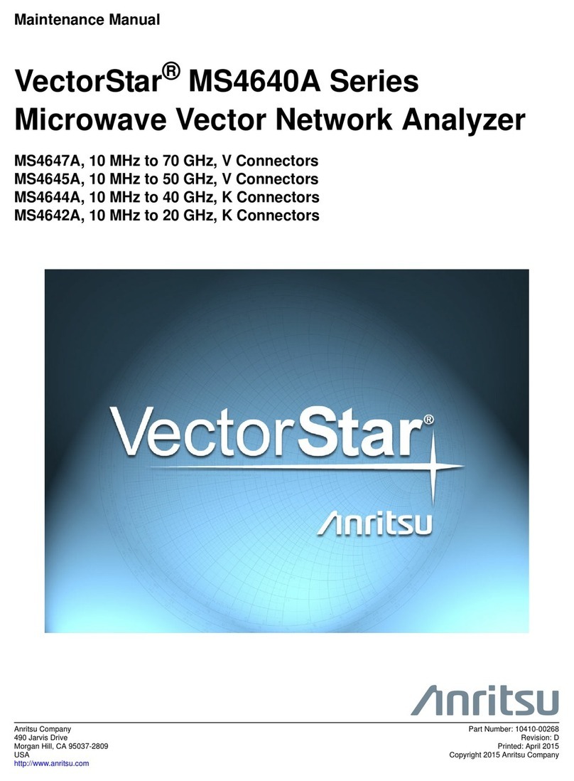 Anritsu VectorStar MS4640A Series User manual