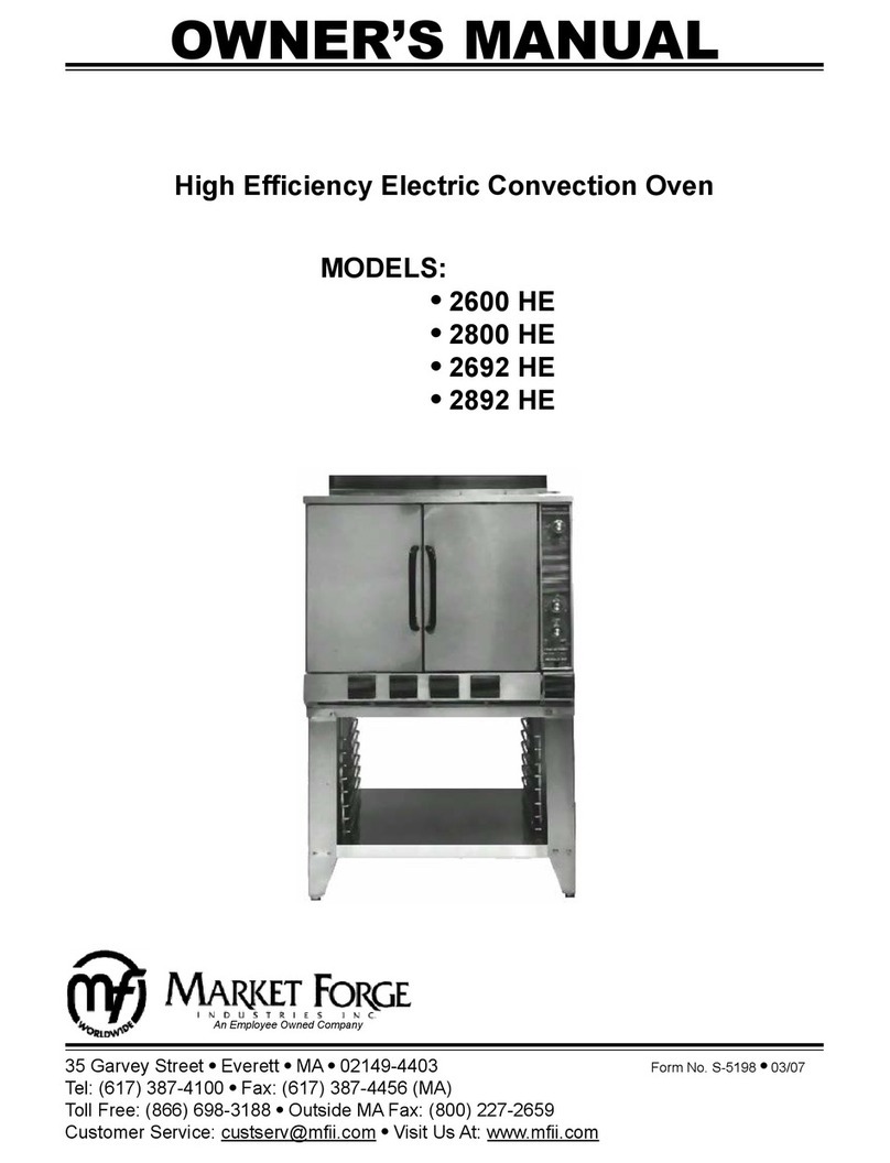 Market Forge Industries 2600 HE User manual