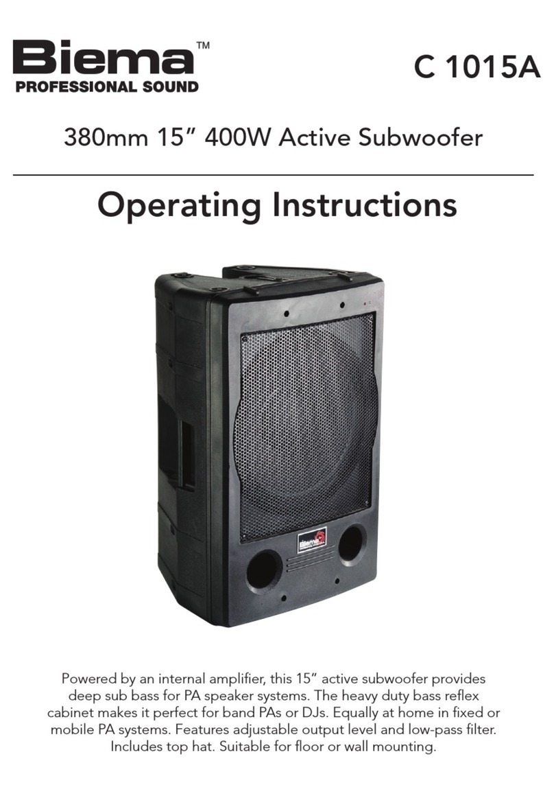 Biema C 1015A operating instructions
