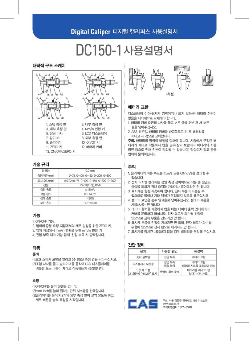 CAS DC150-1 instruction manual