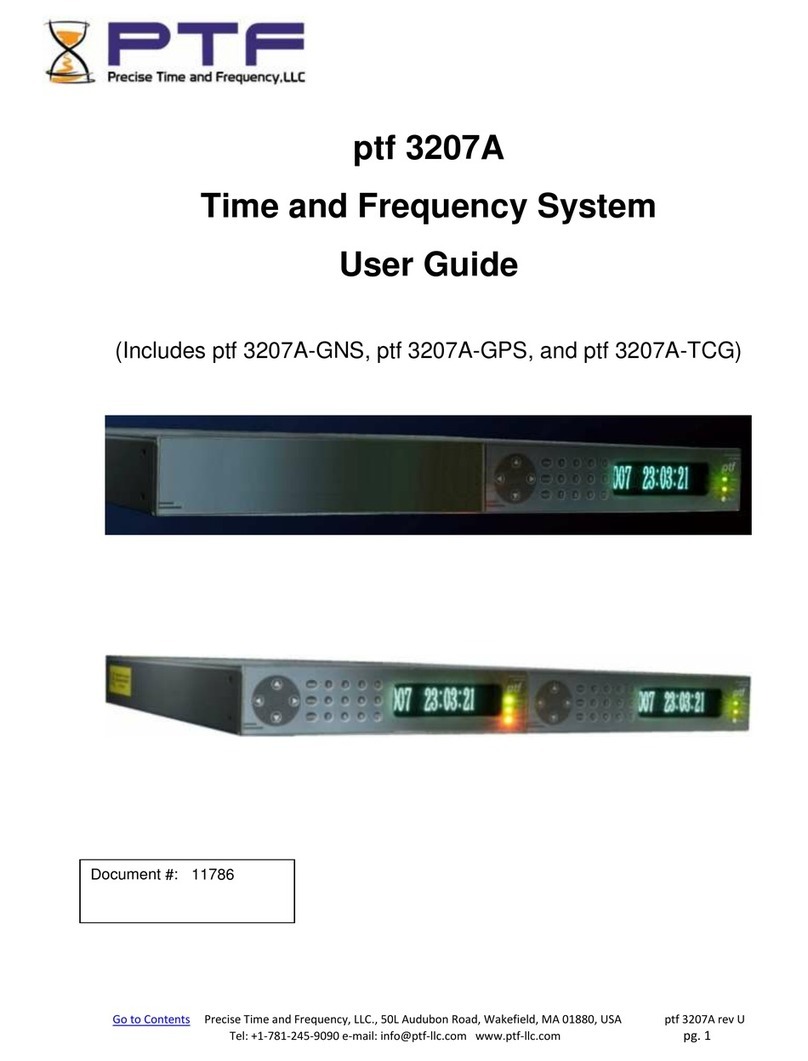 PTF 3207A User manual