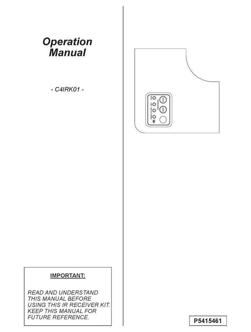 Johnson Controls Hitachi C4IRK01 User manual Johnson Controls Hitachi C4IRK01 User manual