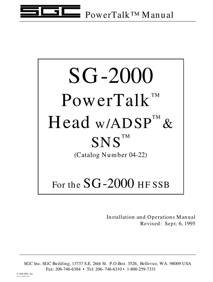 SGC PowerTalk Head w/ADSP & SNS 04-22 Installation and operation manual