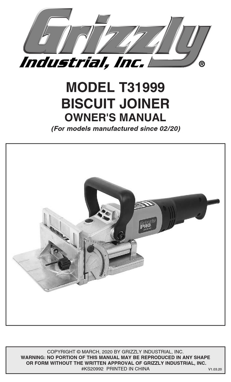 Grizzly T31999 owner's manual