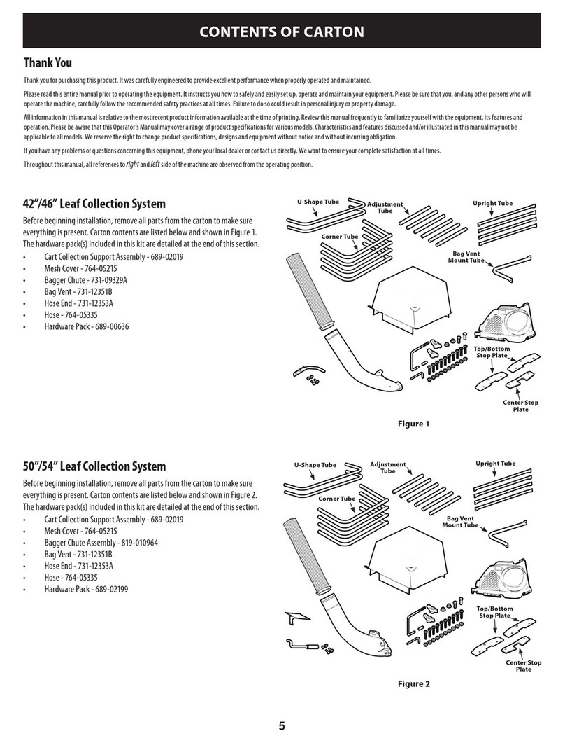 MTD Leaf Collection System User manual