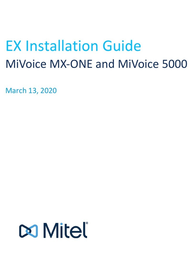 Mitel MiVoice MX-ONE User manual