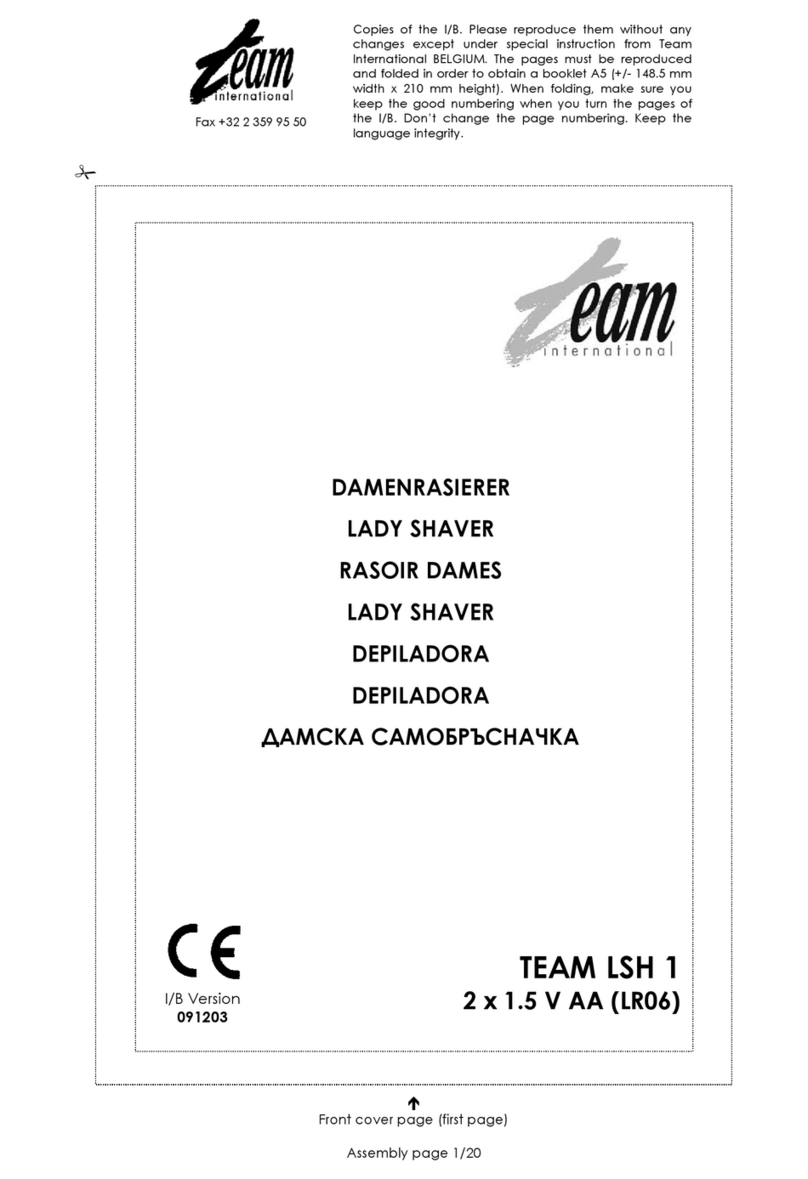 Team International LSH 1 operating instructions