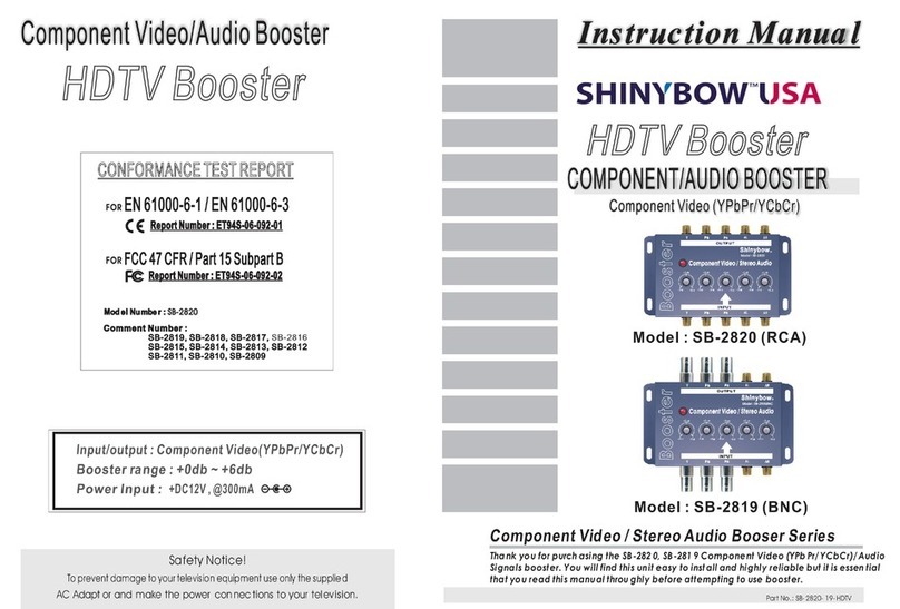 Shinybow USA SB-2819 User manual
