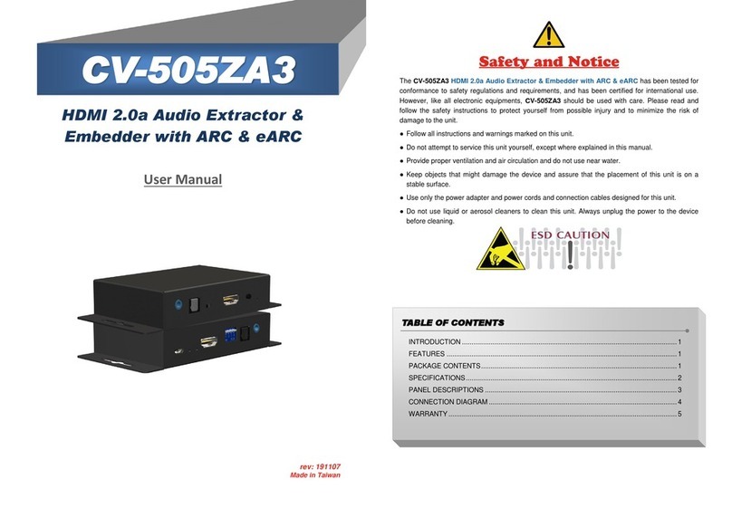 GoMax Electronics CV-505ZA3 user manual