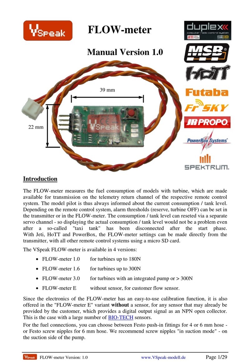 VSpeak FLOW-meter Series User manual
