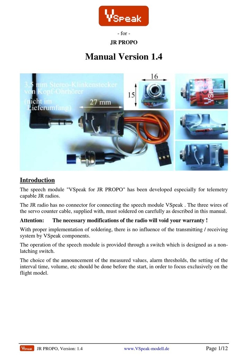 VSpeak VSpeak for JR PROPO manual VSpeak VSpeak for JR PROPO manual