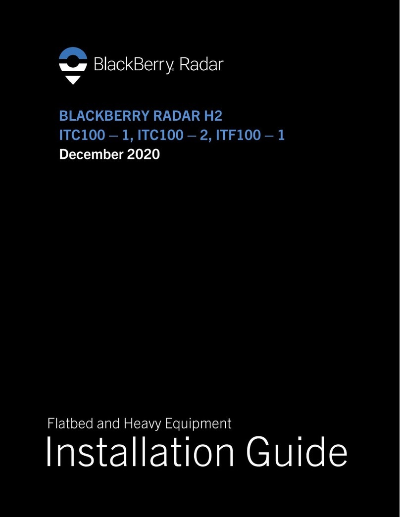 Blackbe;rry RADAR H2 ITC100-1 User manual