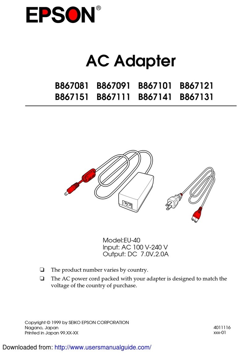 Epson EU-40 quick guide