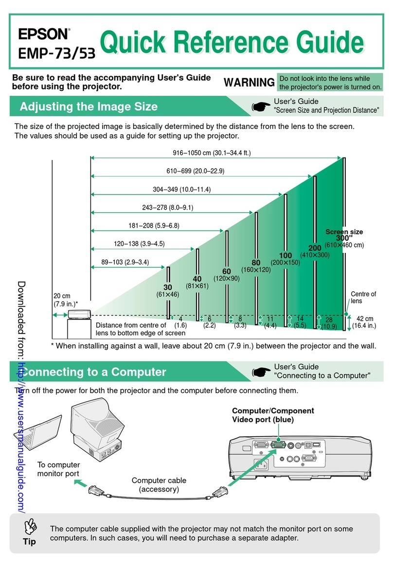 Epson EMP-73 User manual