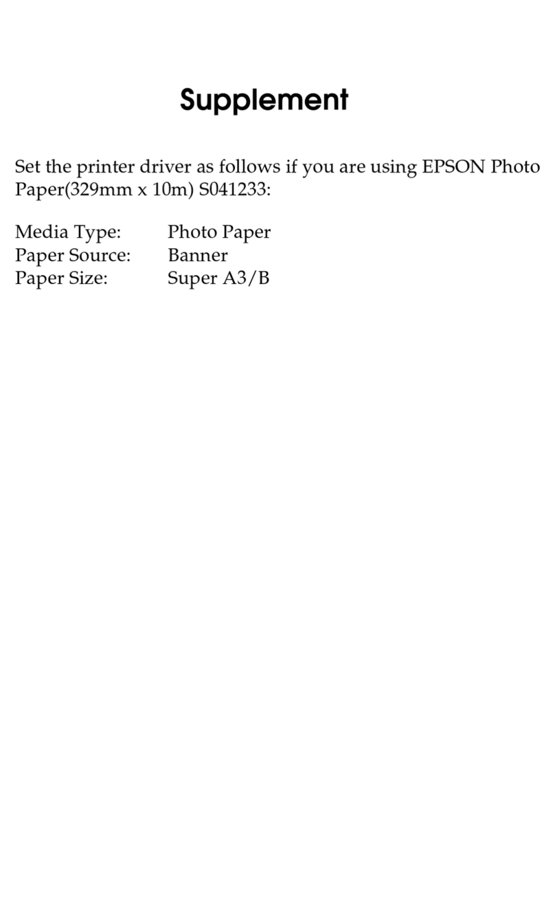 Epson C81106 Series User manual
