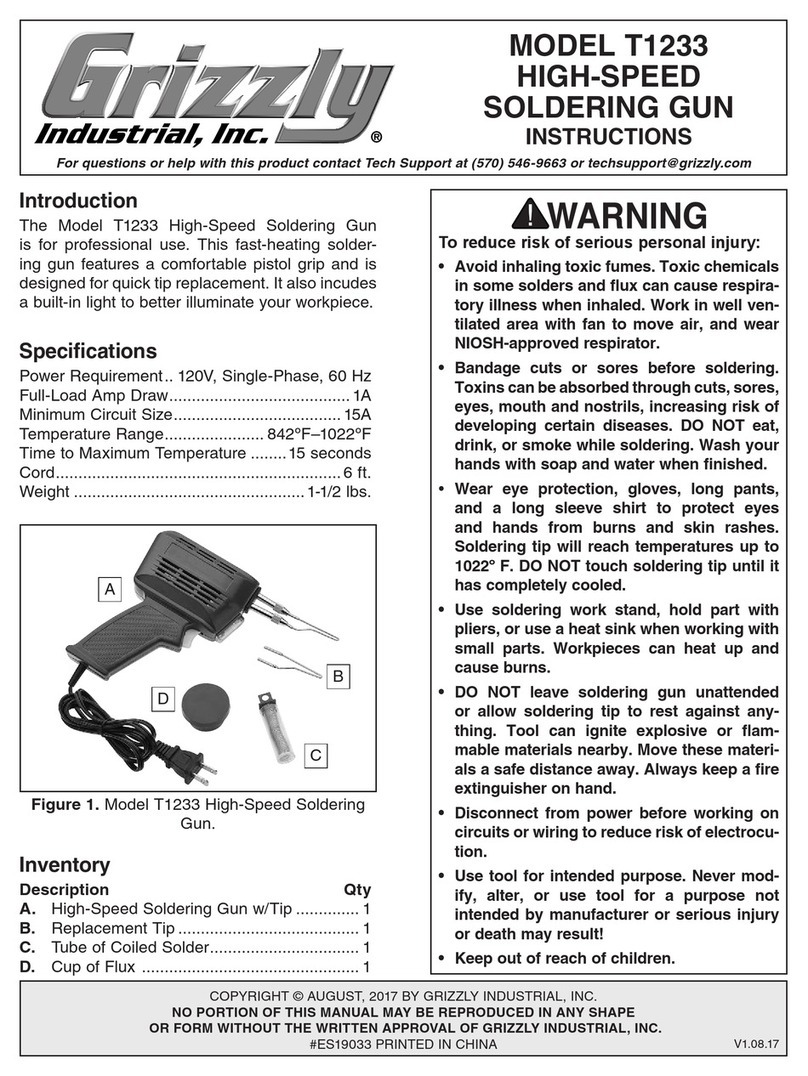 Grizzly T1233 instructions