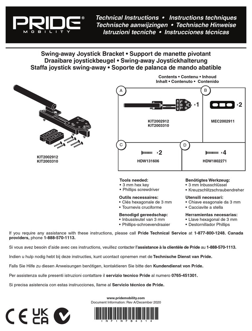 Pride Mobility KIT2002912 Owner's manual