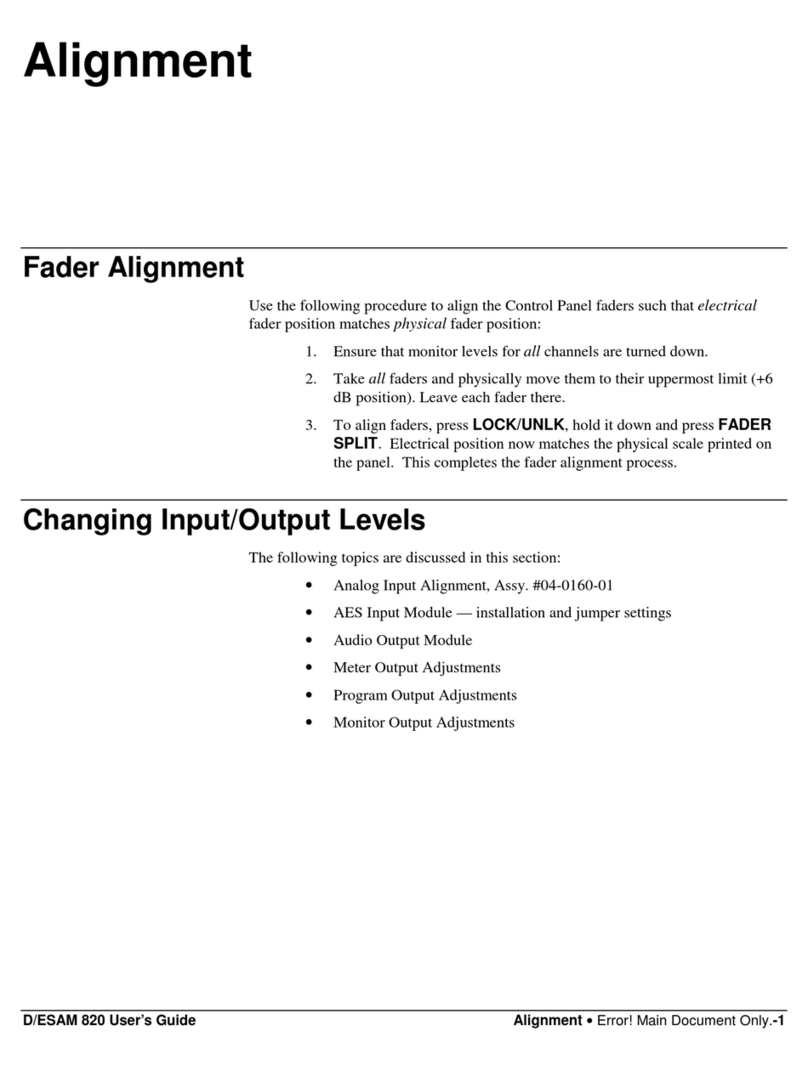Graham-Patten D/ESAM 820 Alignment Guide