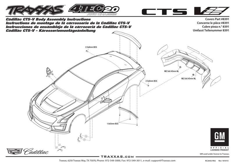 Traxxas Cadillac CTS-V Assembly instructions