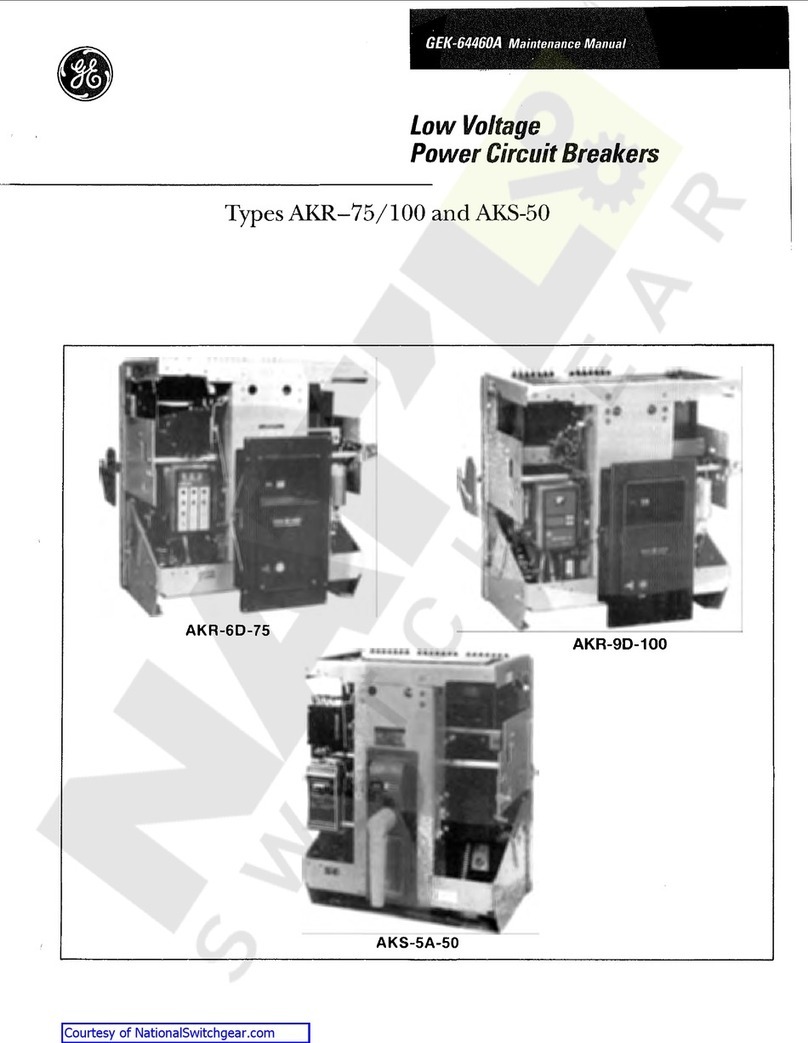GE MicroVersaTrip AKR-75 Maintenance manual