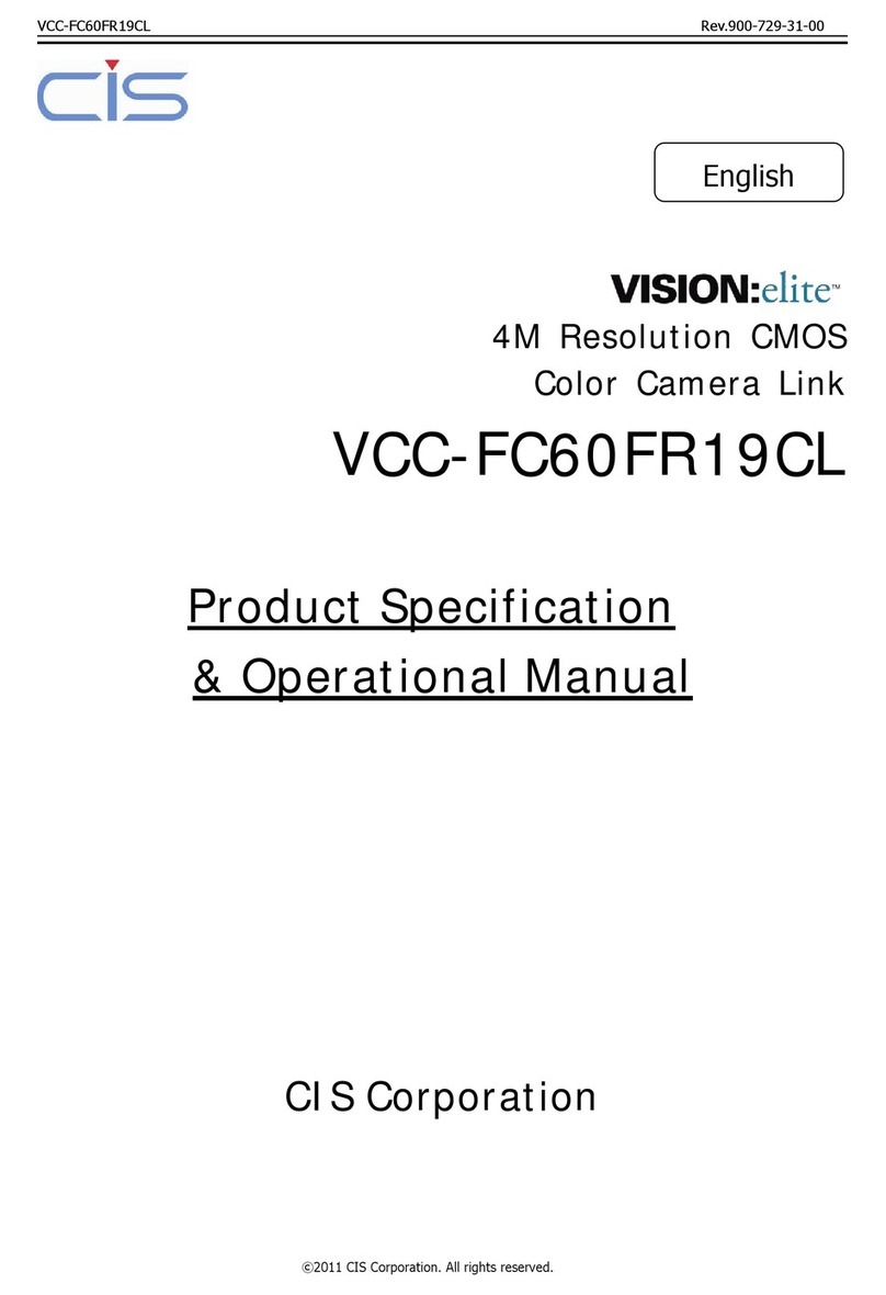 CIS VCC-FC60FR19CL Quick start guide