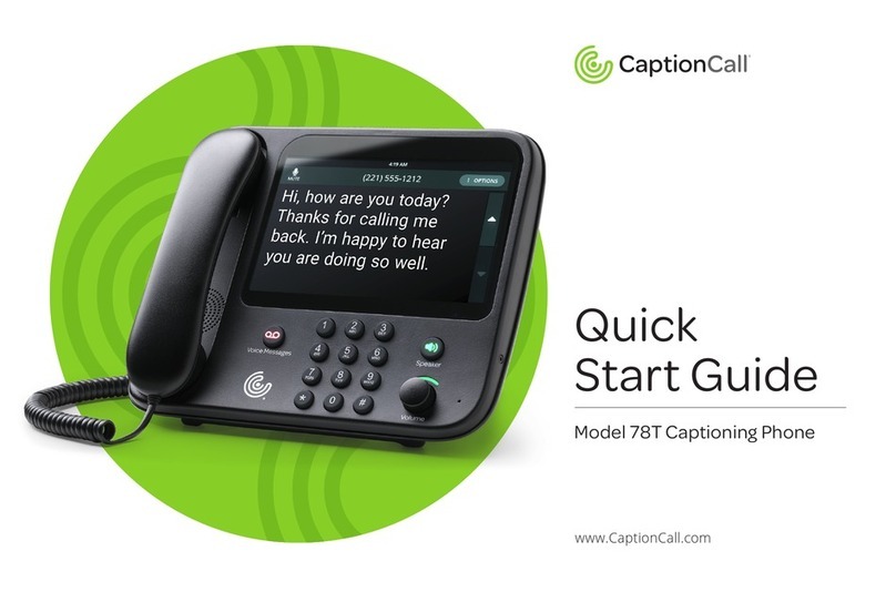 CaptionCall 78T User manual