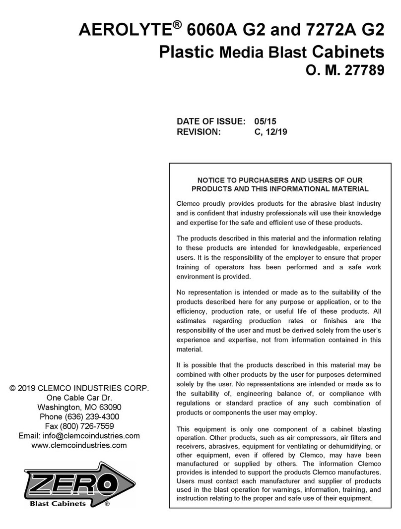 Clemco AEROLYTE 6060A G2 manual