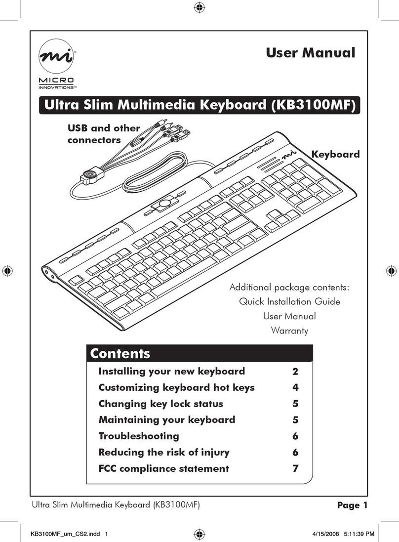 Micro Innovations KB3100MF User manual