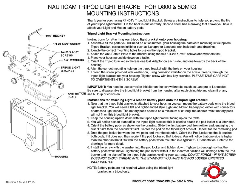 xit404 NAUTICAM Mounting instructions