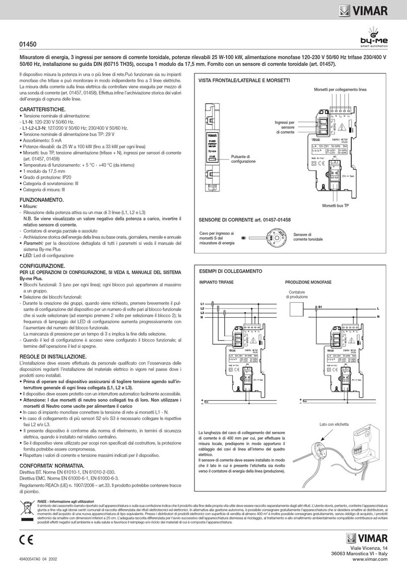 Vimar by-me 01450 User manual