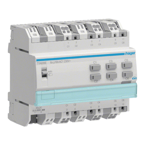 hager TYA606 Series quick start guide