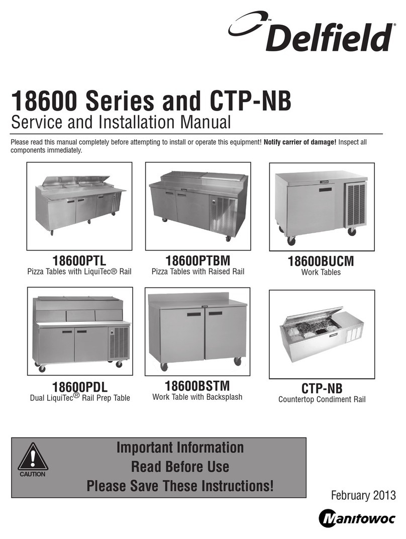 Manitowoc Delfield 18600 Series User manual