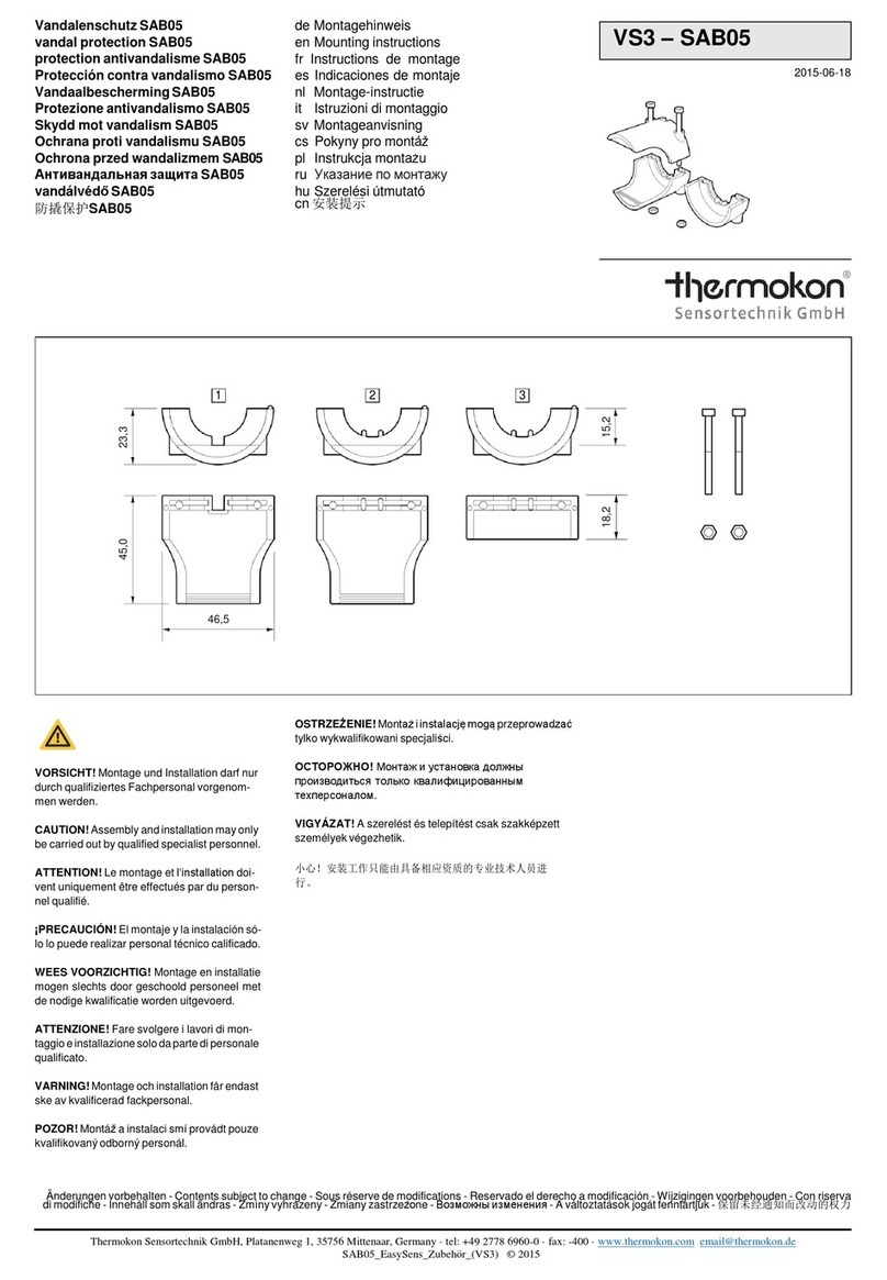 Thermokon VS3 Mounting instructions