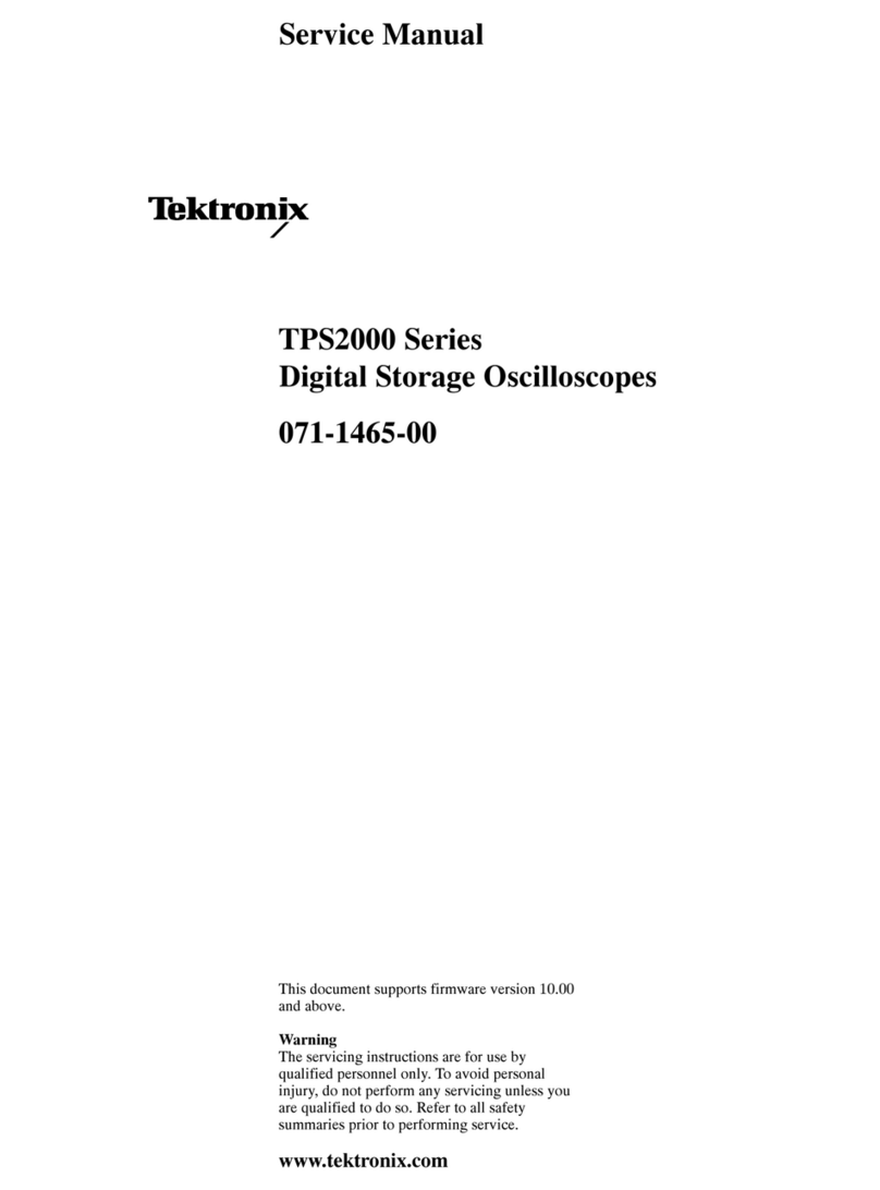 Tektronix TPS2000 Series User manual