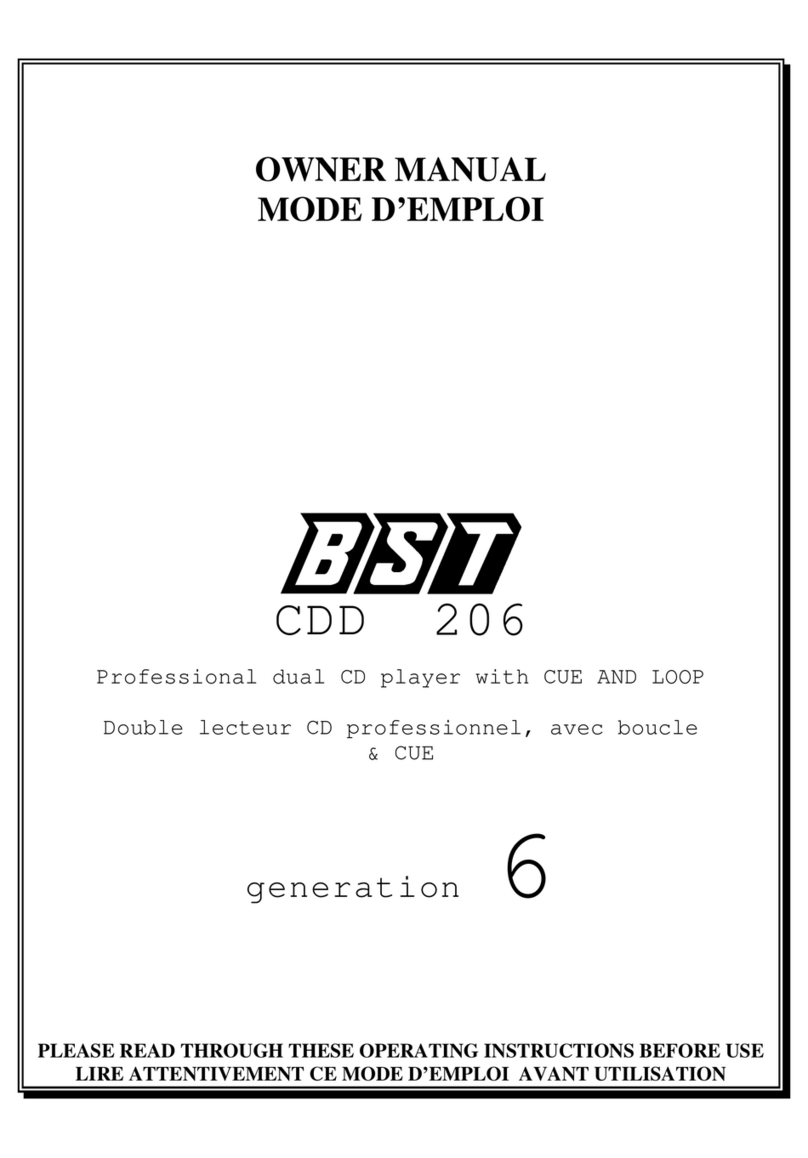 BST CDD 206 owner's manual