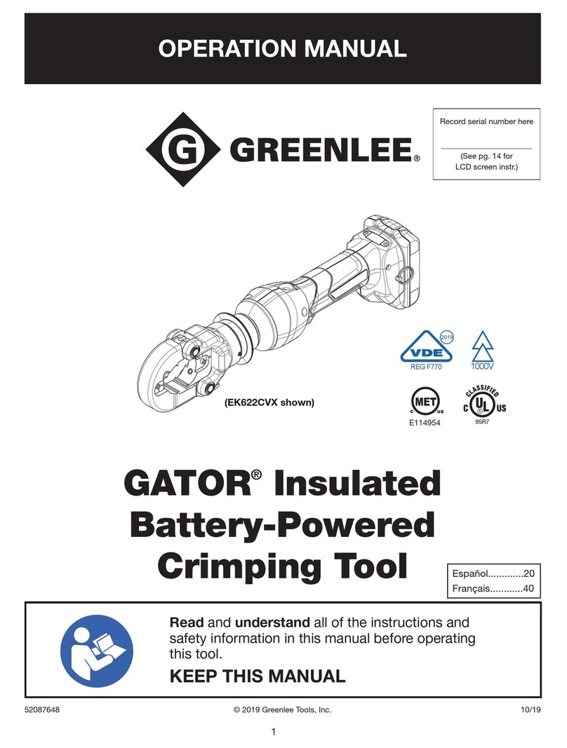 GREENLINE GATOR EK622CVX Series Operation manual