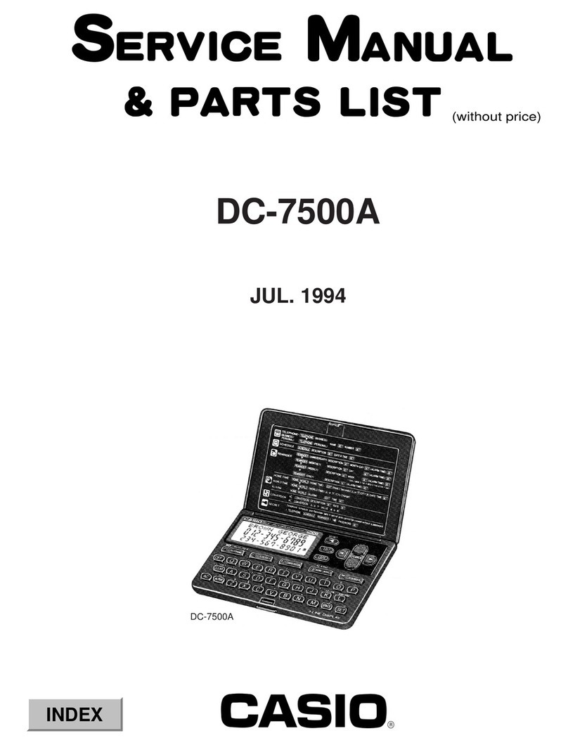 Casio DC-7500A Troubleshooting guide Casio DC-7500A Troubleshooting guide