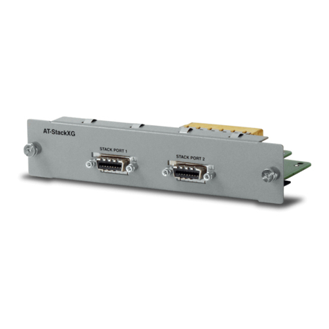 Allied Telesis AT-StackXG installation guide