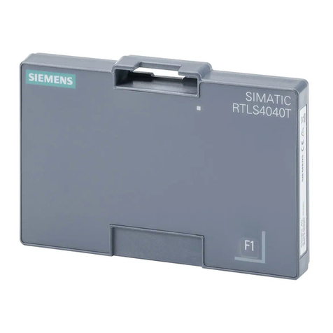 Siemens SIMATIC RTLS4040T operating instructions